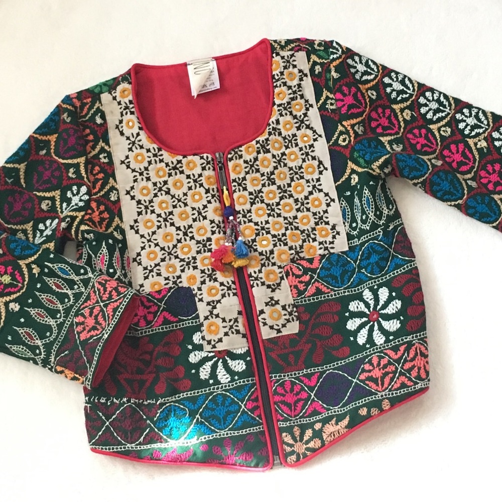 Girls Embroidered Jacket - Picture 3 of 6